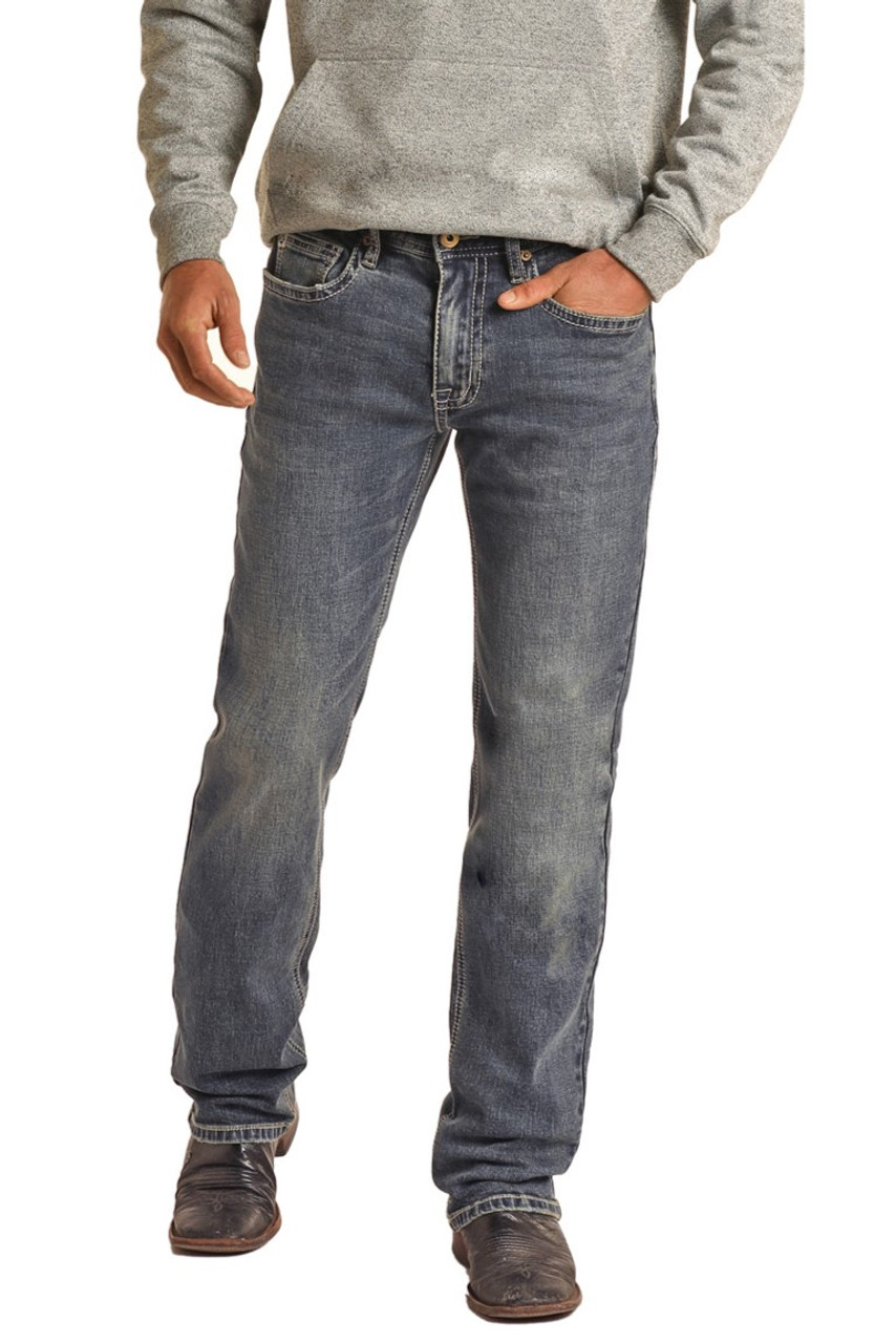 Men's Hooey Slim Fit Stretch Straight Jeans - Dark Vintage | Rock and ...