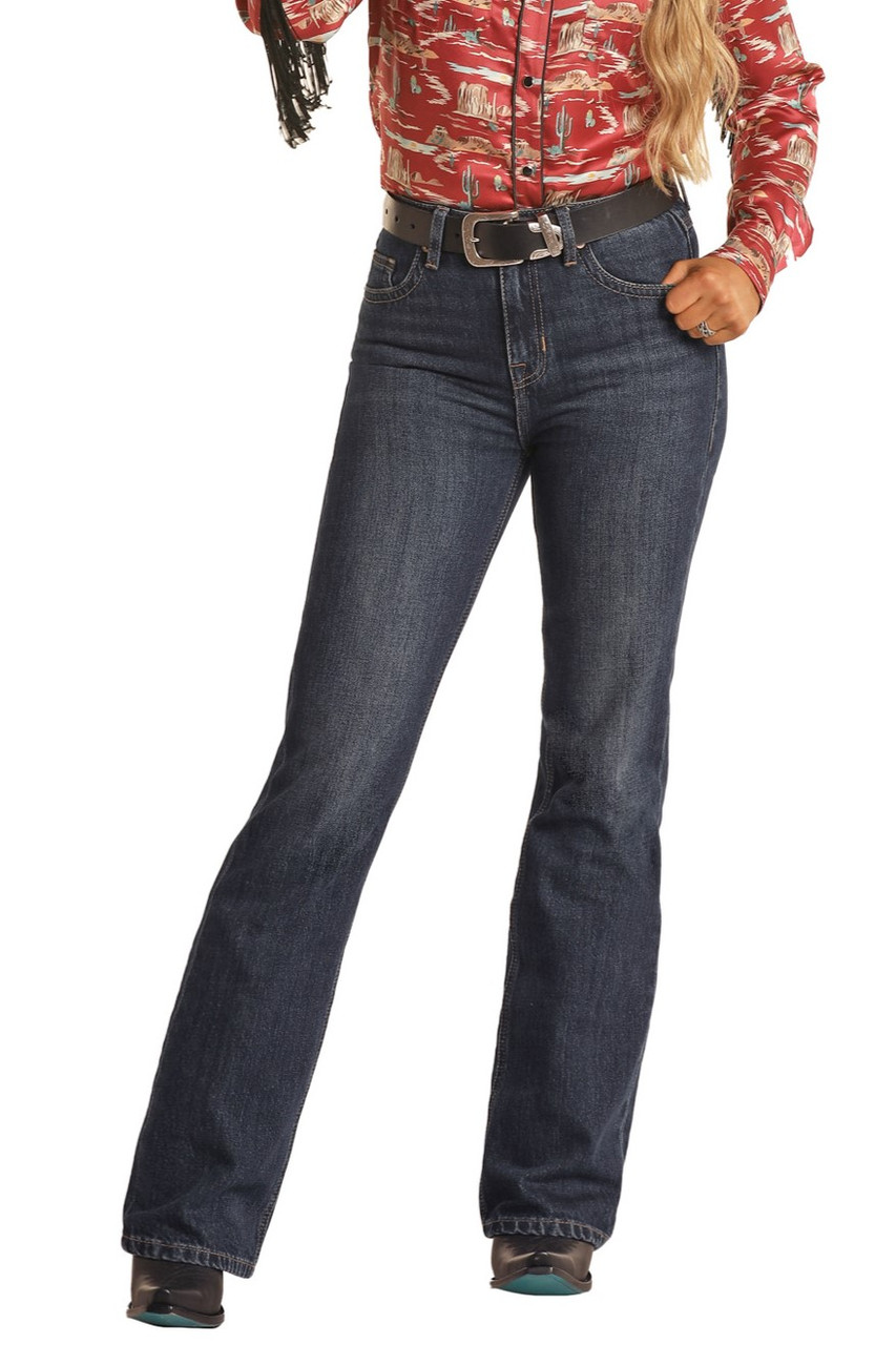 High Rise Stretch Bootcut Jeans (BW4HD02972)