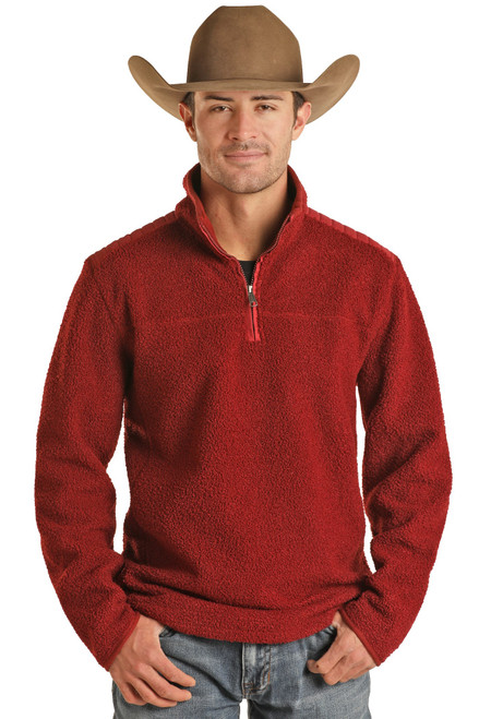 Men's Powder River Solid Pullover in  - Front