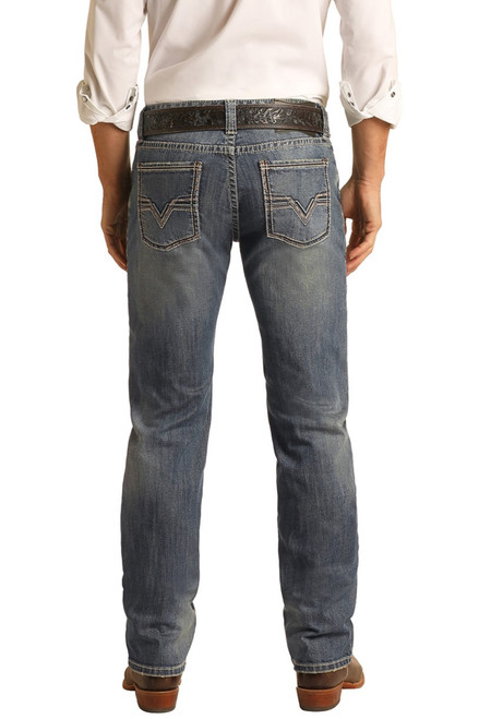 Men's Revolver Slim Straight Jeans in Medium Vintage | Rock and 