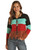 Women's Stripes Sweater in Black - Front