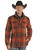 Men's Powder River Plaid Coat in Rust - Front