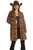 Women's Plaid Coat in Dark Brown