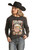 Women's Desert Rodeo Graphic T-Shirt in Black - Front
