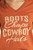 Women's Cowboy Graphic T-Shirt in Rust - Detail