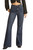 Women's High Rise Flare Jeans in Medium Wash - Front