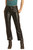 Women's High Rise Extra Stretch Straight Jeans in Black - Front