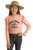 Girls' Yee Haw Y'all Graphic T-Shirt in Peach - Front