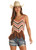 Women's Crocheted Tank in Chocolate - Front