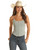 Women's Mineral Wash Tank in Jade - Front