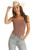 Women's Mineral Wash Tank in Brown - Front