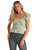 Women's Ruched Tank in Jade - Front