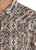 Men's Tek Western Aztec Print Short Sleeve Snap Shirt in Black - Detail