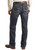 Men's Relaxed Fit Straight Bootcut Jeans in Dark Vintage - Back