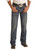 Men's Regular Fit Straight Bootcut Jeans in Medium Vintage - Front