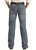 Men's Regular Fit Straight Bootcut Jeans in Medium Wash - Back