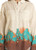 Women's Desert Scenery Print Long Sleeve Snap Shirt in Natural - Detail