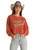 Women's Cowboys and Whiskey Graphic Pullover in Red - Front