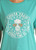 Chute Yeah Graphic Tee in Turquoise - Detail