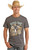 Rodeo Time Graphic Tee in Charcoal - Men's