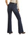 Women's High Rise Relaxed Fit Trouser Jeans in Dark Wash- Back