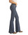 Women's High Rise Relaxed Fit Trouser Jeans in Dark Wash- Side