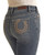 Women's Mid Rise Regular Fit Bootcut Jeans in Medium Vintage- Detail