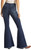 Button Bells High Rise Stretch Flare Jeans #WPB6100