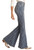 High Rise Extra Stretch Striped Bell Bottom Jeans