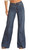 Women's High Rise Extra Stretch Palazzo Flare Jeans in Medium Wash - Front