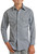 Boys' Geo Pattern Long Sleeve Snap Shirt in Blue - Front