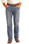Men's Relaxed Fit Stretch Straight Bootcut Jeans in Light Wash - Front