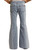 Girls' High Rise Extra Stretch Button Flare Jeans in Light Wash - Back