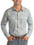Men's Regular Fit Paisley Print Long Sleeve Snap Shirt in Yellow