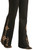 Women's Mid Rise Extra Stretch Trouser Jeans in Black - Detail