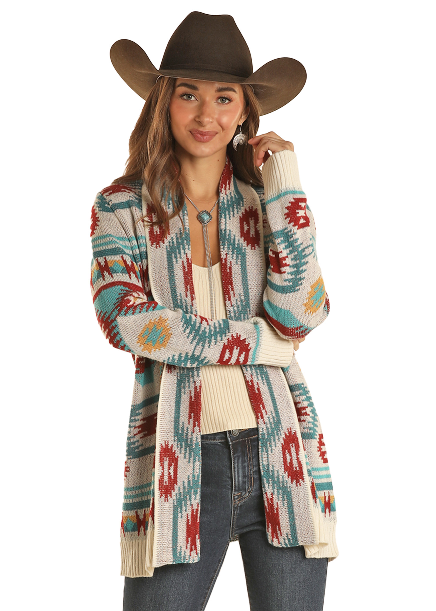 Women's Cruel Longhorn Aztec Sweater