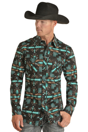 Whataburger Pearl Snap Shirt Mens 3XL Blue Floral Hawaiian Tiki