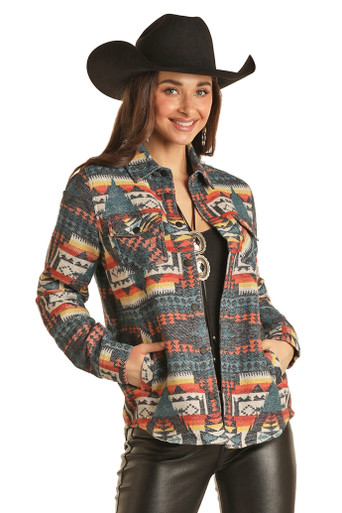 Women's Rock & Roll Cowgirl Aztec Blazer 52-3046 - Russell's Western Wear,  Inc.