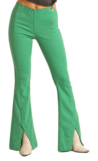 High Rise Flare Corduroy Pants in Olive – Karson and Ko