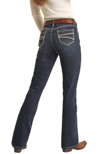 Rock & Roll Denim Women's High Rise Bootcut Jeans