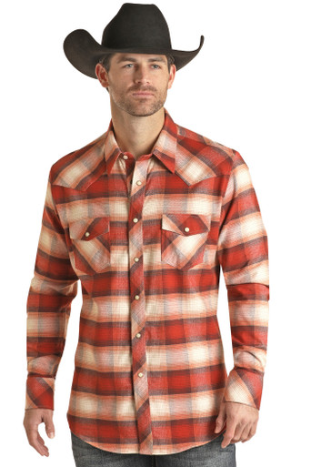 Men's Western Snap Shirts - Long Sleeve, Cowboy Long Sleeve Snap Shirts  for Men