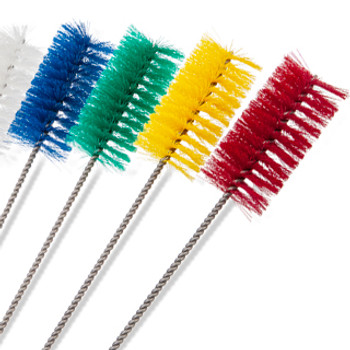 180-Inch Hygienic Tube Brushes - Polyester/Stainless Steel