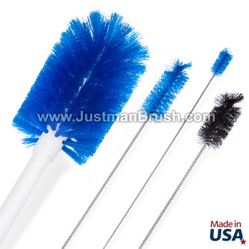 Double Sided Hygienic Scrub Brush Flat/Angled - Justman Brush Company