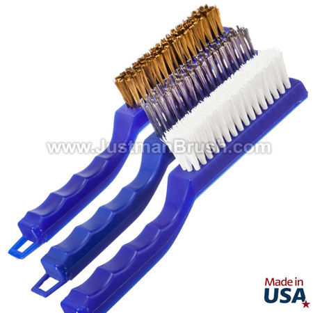 Blue Medium Stiff Utility Brush | Custom Dealer Solutions | Brushes 8 inch
