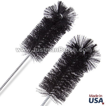 36-Inch Black Nylon Industrial Tube Brushes - Justman Brush Company