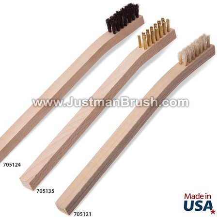 Small Wood Handle Brush - Justman Brush Company