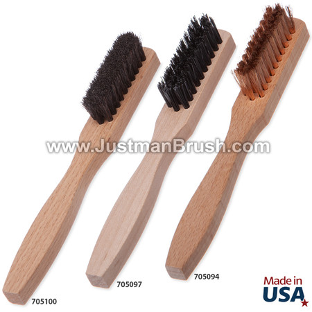 6 Small Utility Brush - Straight Hardwood Handle