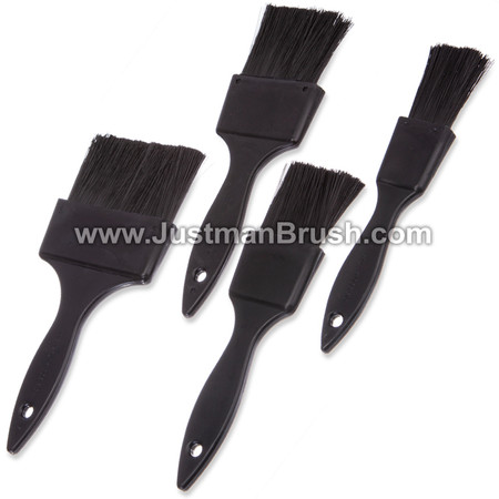 Metal-Free Black Polypropylene Applicator Brushes