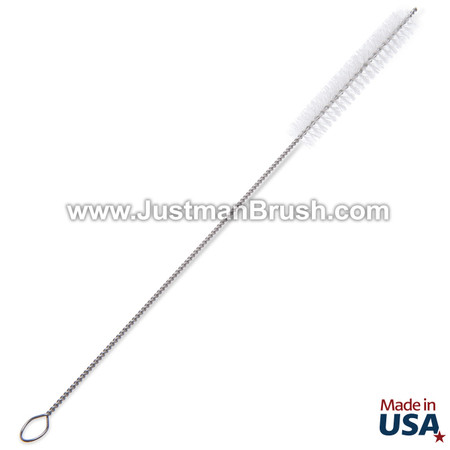 Long Straw Cleaning Brush Stainless Steel Nylon Thin Pipes
