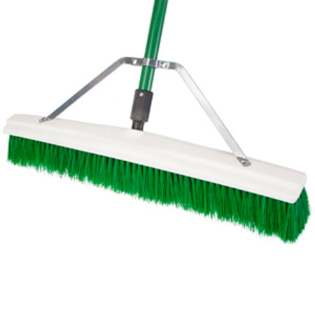 Heavy Duty Street Brooms | 16 inch Wood Block Push Broom